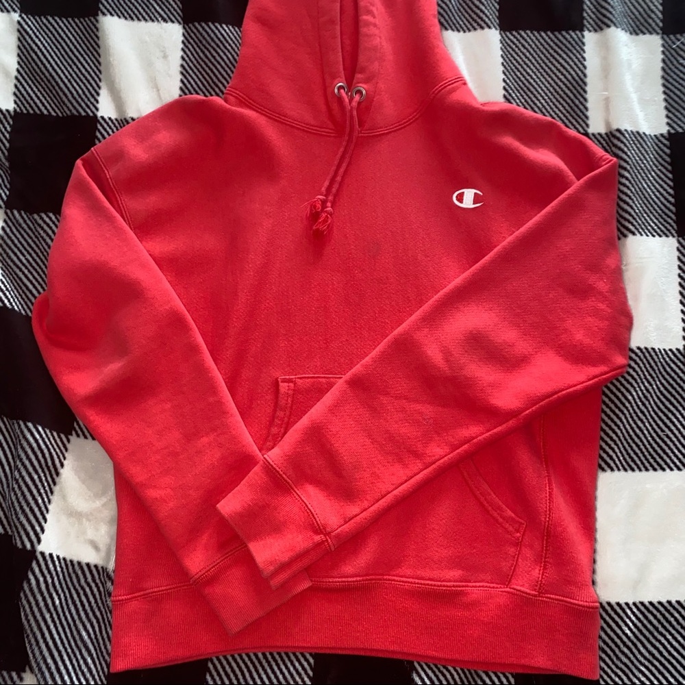 red champion hoodie